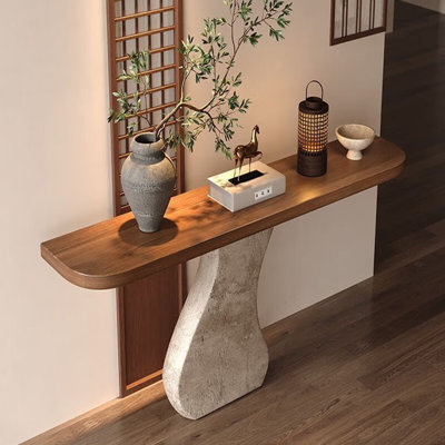 Modern simple solid wood porch table