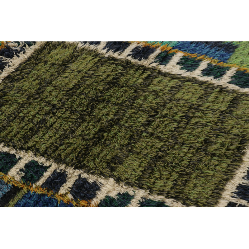 Vintage One-of-a-Kind 4'7" x 6'3" Hand Knotted Area Rug