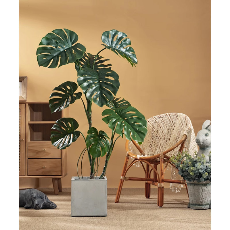 Faux arbres à grandes tortues, H 47,24 po x l 23,62 po x P 23,62 po