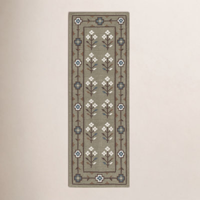 Heidi Flatweave Floral Wool Rug
