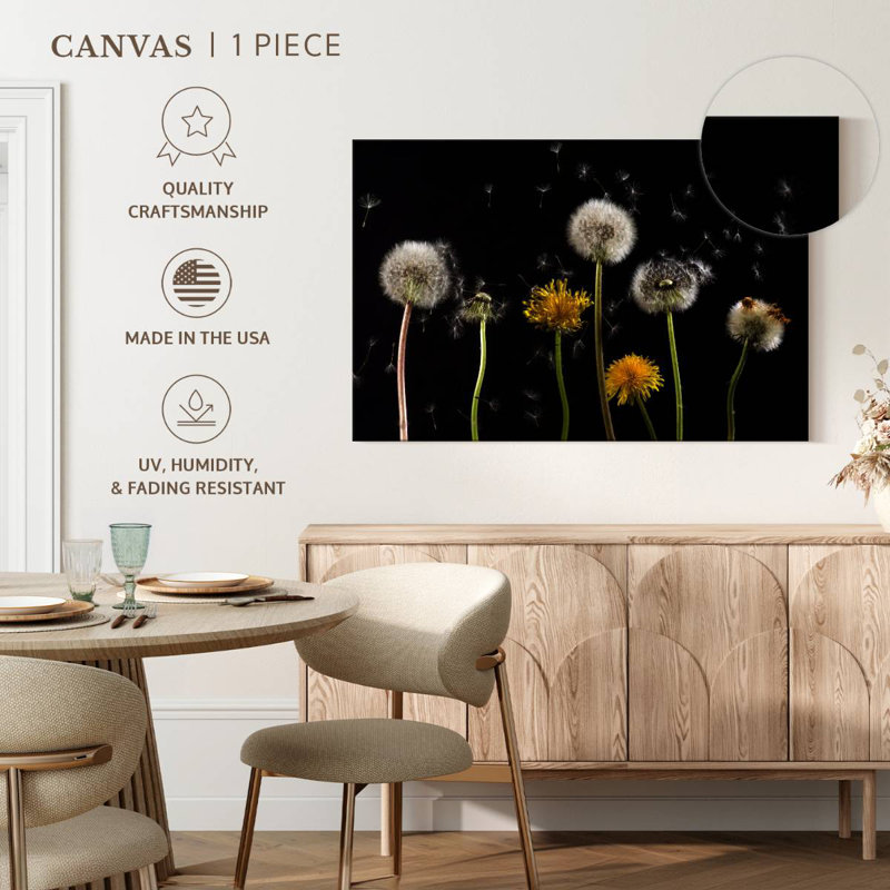 Harnek Dandelion In The Wind, 8" H x 12" W