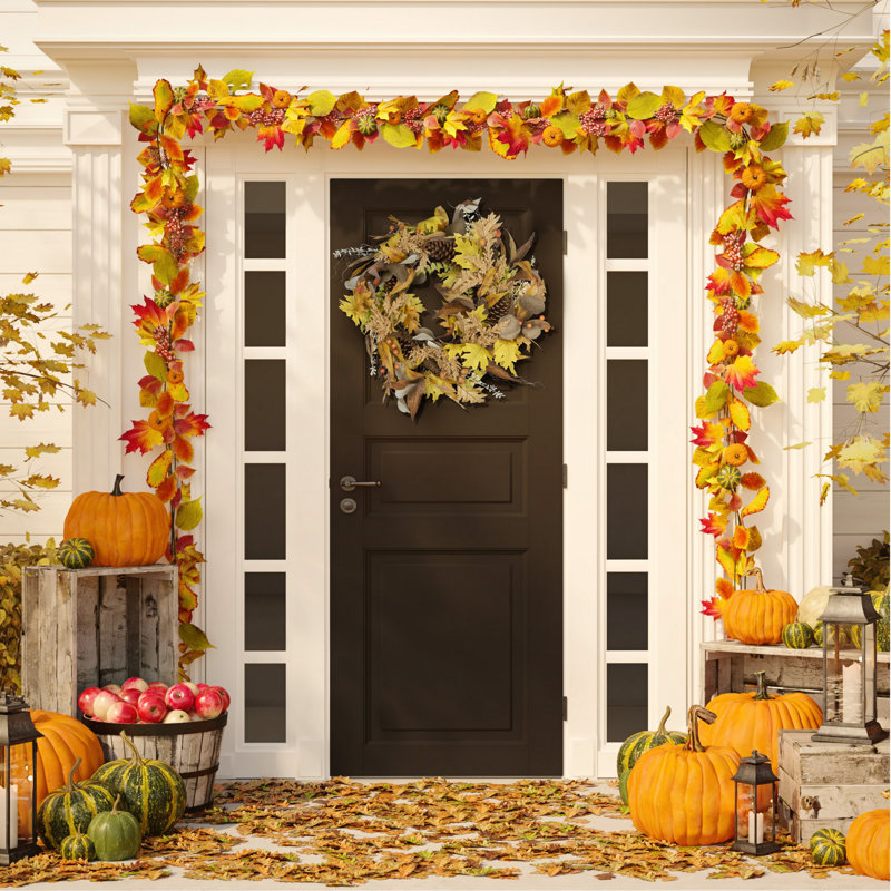 Faux Oak 30'' Wreath
