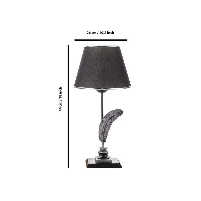 Lampe de table Abdas, Noir