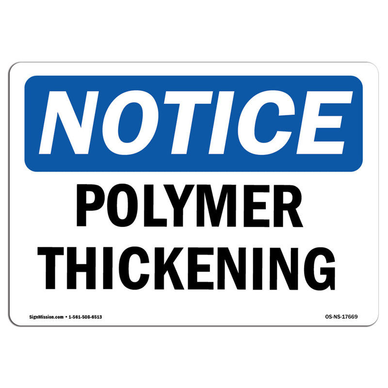 Polymer Thickening Sign