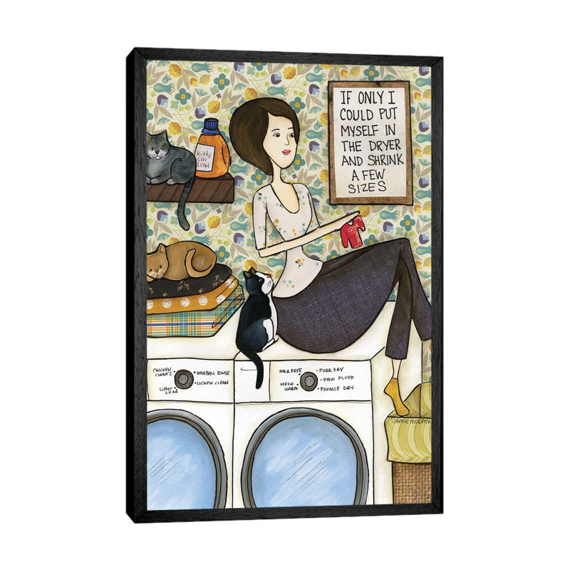 If Only by Jamie Morath - Print on Canvas, 101.6cm H x 66.04cm W x 3.81cm D, Black Floater Framed