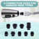 1/2 In. Pull Down Kitchen Faucet Spray Head Replacement 3-Function With 9 Adapters