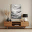 Abstract Landscape 82 Grey Metal Wall Art