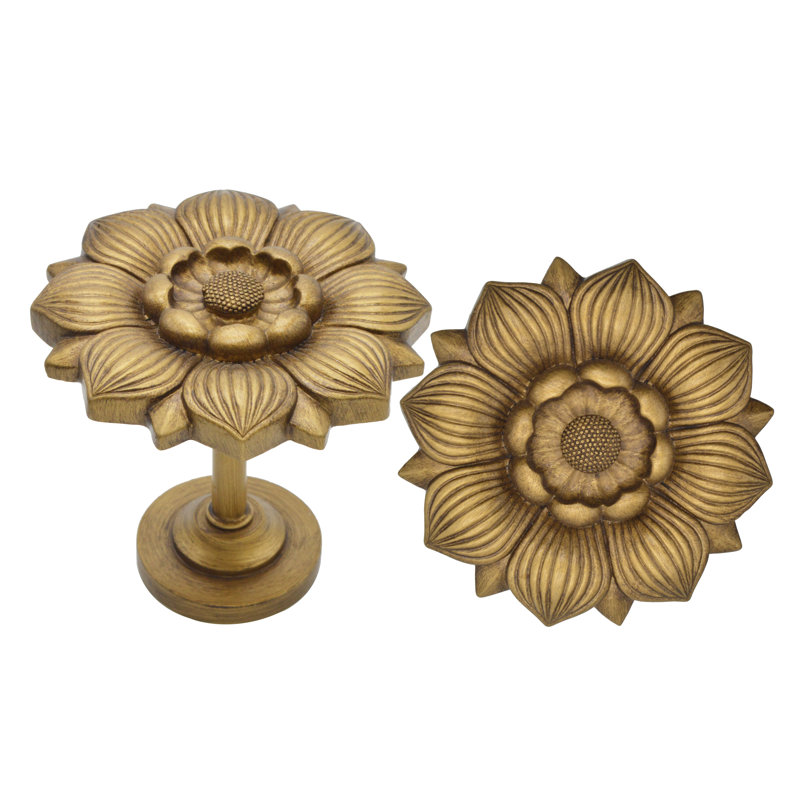 Retenue de rideau Armontae Bloom Medallion, Or renaissance