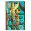 Bungalow Rose «Whimsy Poles» par David Galchutt, art mural en verre acrylique-1625631762