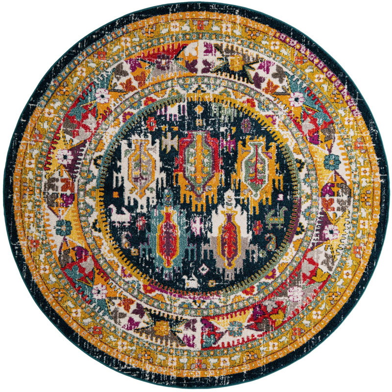 Anna Naplate Rug, Round 7'10"