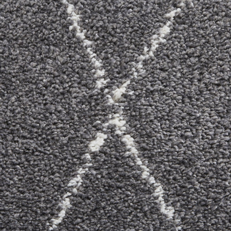 Boho Aert Machine Woven Grey Area Rug