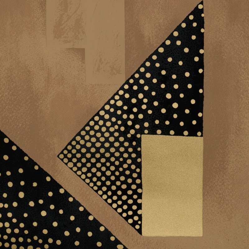 Le Tonnerre 30' L x 27" W Wallpaper Roll, Gold