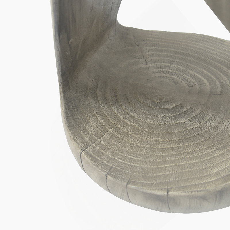 Table d'appoint, texture semblable au bois, 26.57, Noir