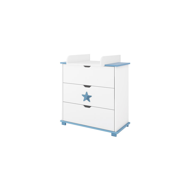 Epperson Kids 3 - Drawer Chest, White/Blue