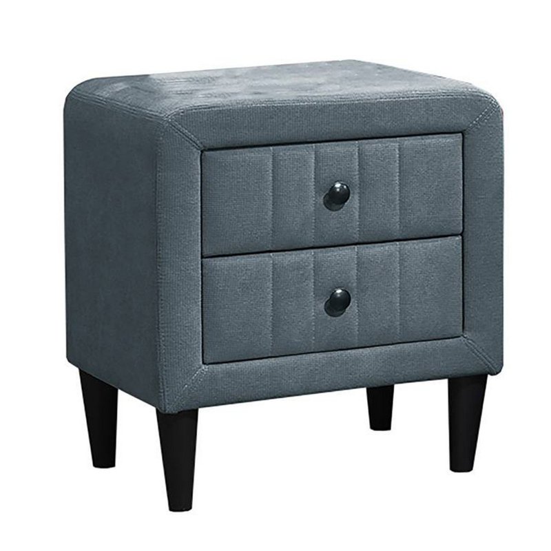 Table de chevet 2 tiroirs Healy, Gris