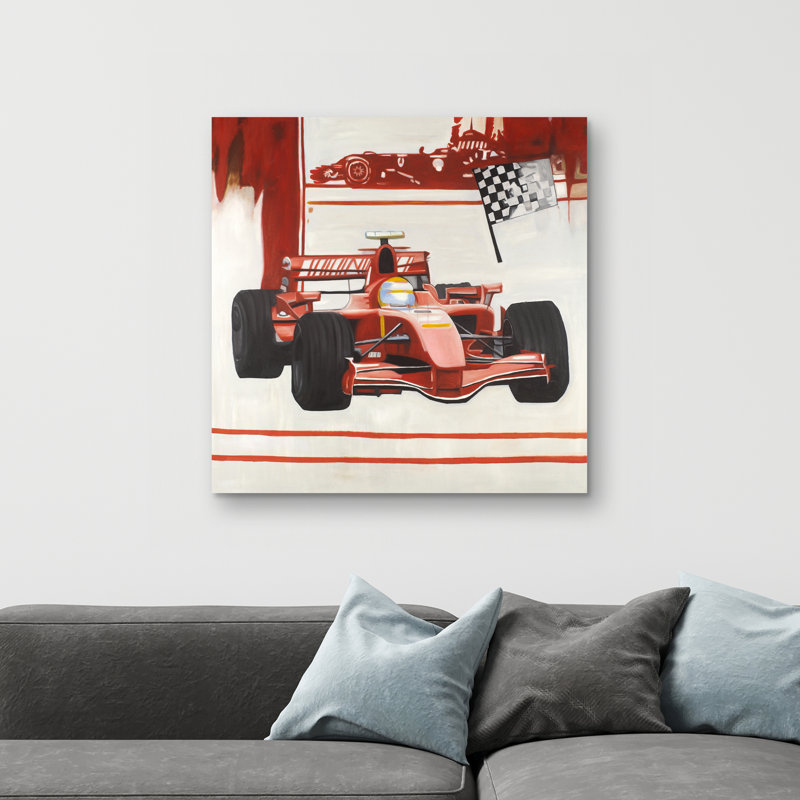 Formule 1 car - 32"x32" art on canvas