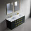 Meuble-lavabo mural double 61 po avec surface solide 61 po-93549452-93549453