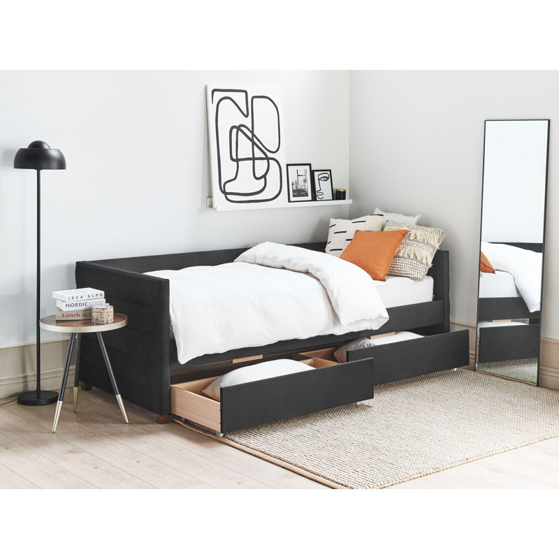 Aaraya Upholstered Daybed, Black