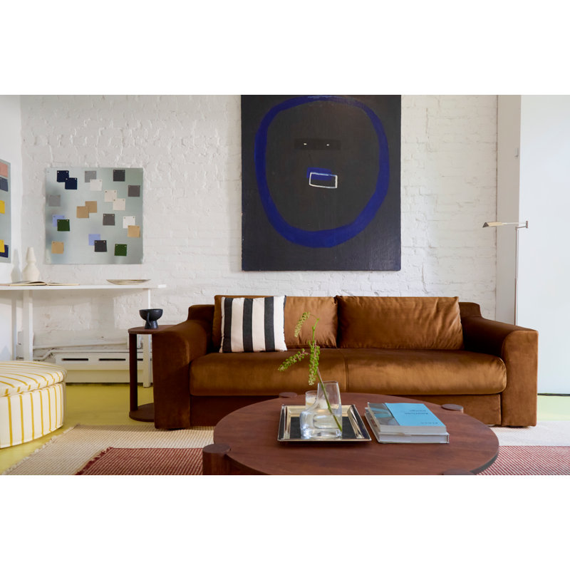 Elevate Sofa 86", Cornflower Recycled Velvet