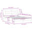 Structure de lit vidaXL sans matelas Hvar noir 152 x 203 cm-570231427-570231426