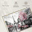 «Pink Paris», reproduction sur toile-1467637094