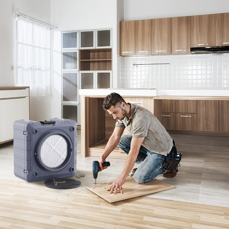 VEVOR Air Scrubber with 3-Stage Filtration, Stackable Negative Air Machine 800 CFM