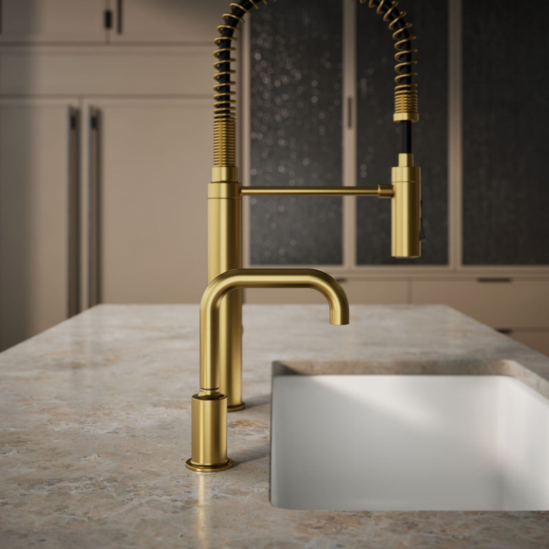 Purist Beverage Faucet, Vibrant Brushed Moderne Brass