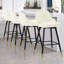 Swivel Velvet Upholstered Counter & Bar Stool-895881239-873056601