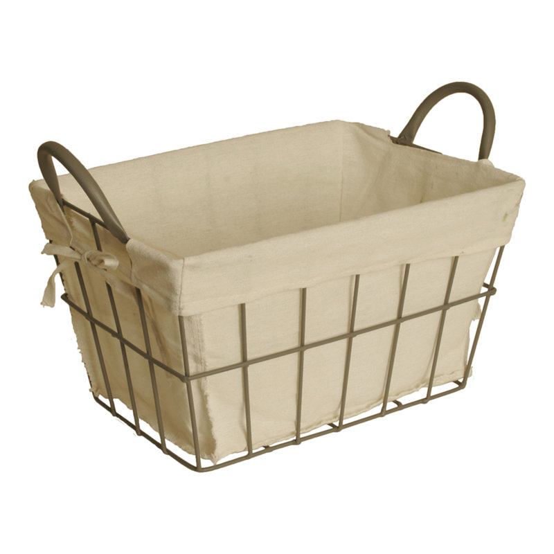 Panier en métal August Grove®, H 7,5 po x l 13 po x P 9 po