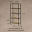144.15 cm H x 60.33 cm W Steel Etagere Bookcase