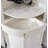 23.62" White Corner Solid Wood Wine Cabinets & Curio Cabinets