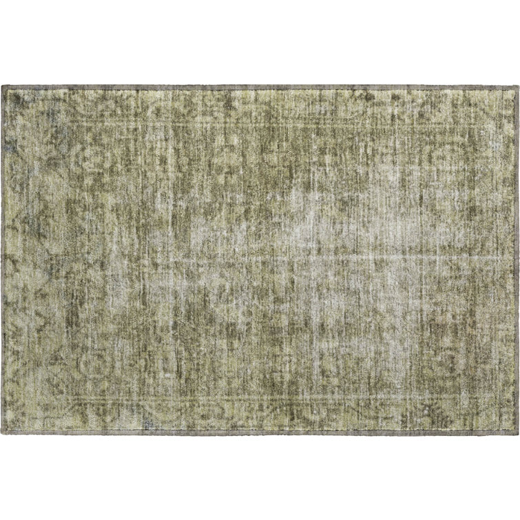 Premium Machine Washable Larock AMF1228 Global Rug