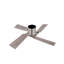 Ventilateur de plafond encastré 48 pouces à double face en nickel sable et pales argentées avec télécommande-2072707661-2072707656