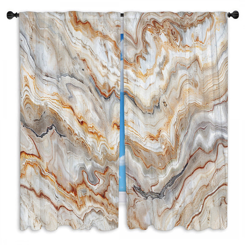 Paire de rideaux obscurcissant en polyester Susej, L 40 po x L 61 po
