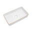 Lavabo de salle de bain vasque rectangulaire en céramique 14 po Rosefray