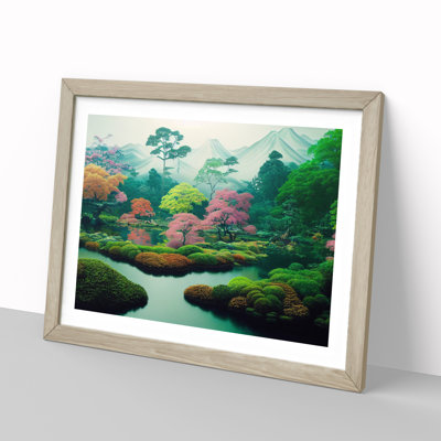 Japanese Garden - Single Picture Frame Print
