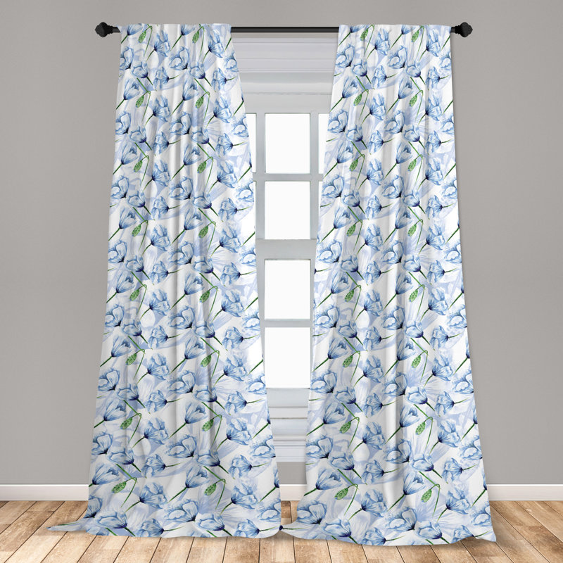 Semi Sheer Curtain Pair, 56" W x 63" H