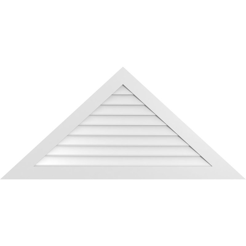 Ventilateur à pignon en uréthane non fonctionnel à fixation triangulaire brun clair 12/12, H 14,625 po x l 32 po x P 2 po