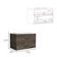 2 lavabos de salle de bain - brun foncé / blanc, design compact et élégant 2 choix