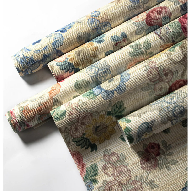 Wallpaper Roll, Berry/Slate