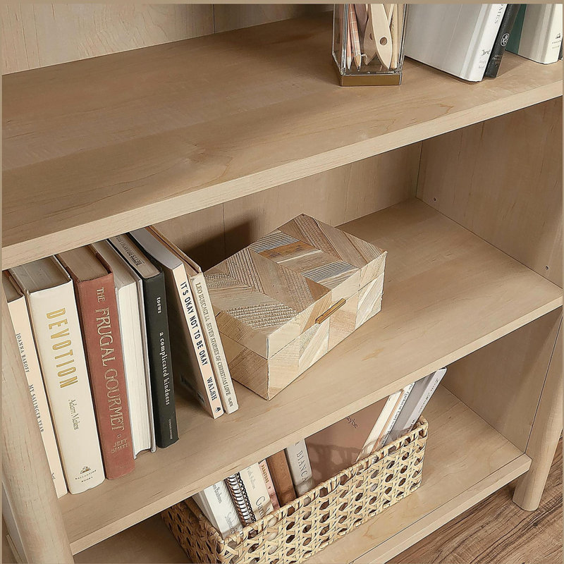 Bibliothèque à 5 tablettes, finition brune
