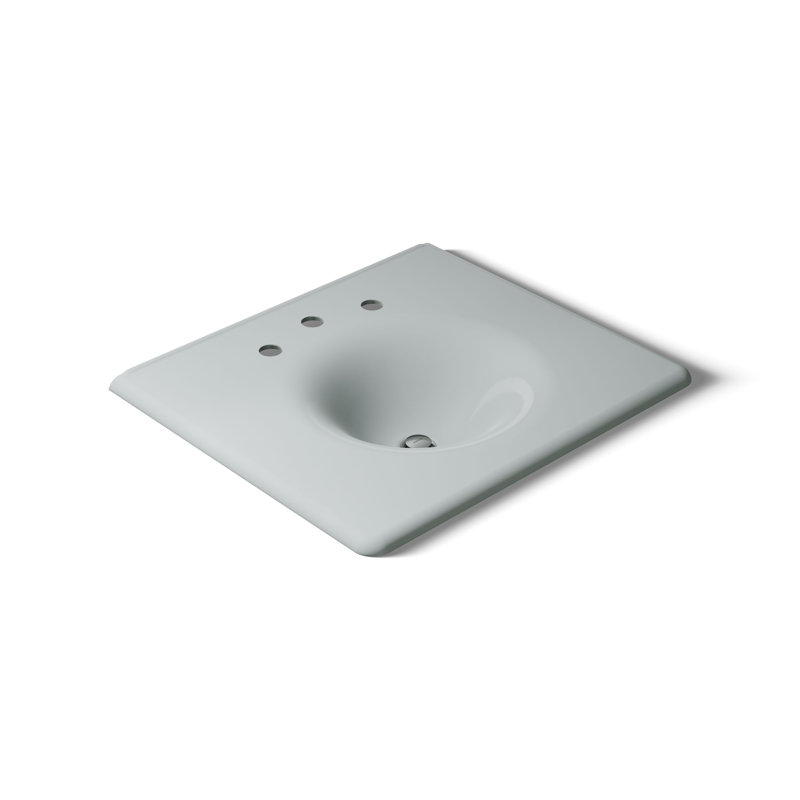 Iron Impressions 26" Single Bathroom Vanity Top, Ice Grey, Ice Grey, 8'' Widespread