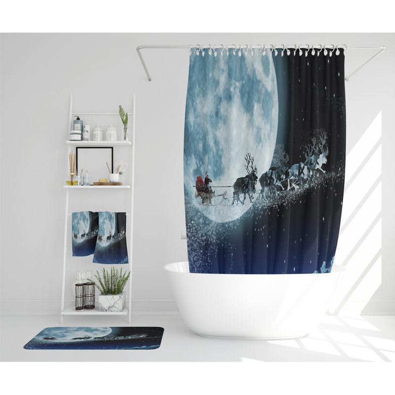 Jettie Polyester Shower Curtain Set
