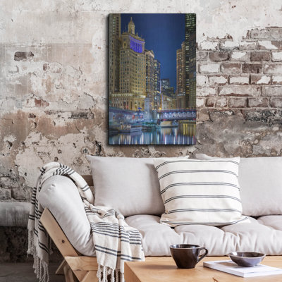 «Chicago River At Night» par AKG