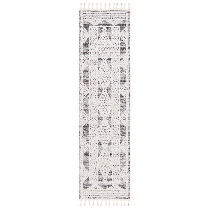 Tapis géométrique Chapel Performance, Tapis de couloir 2 pi 2 po x 8 pi