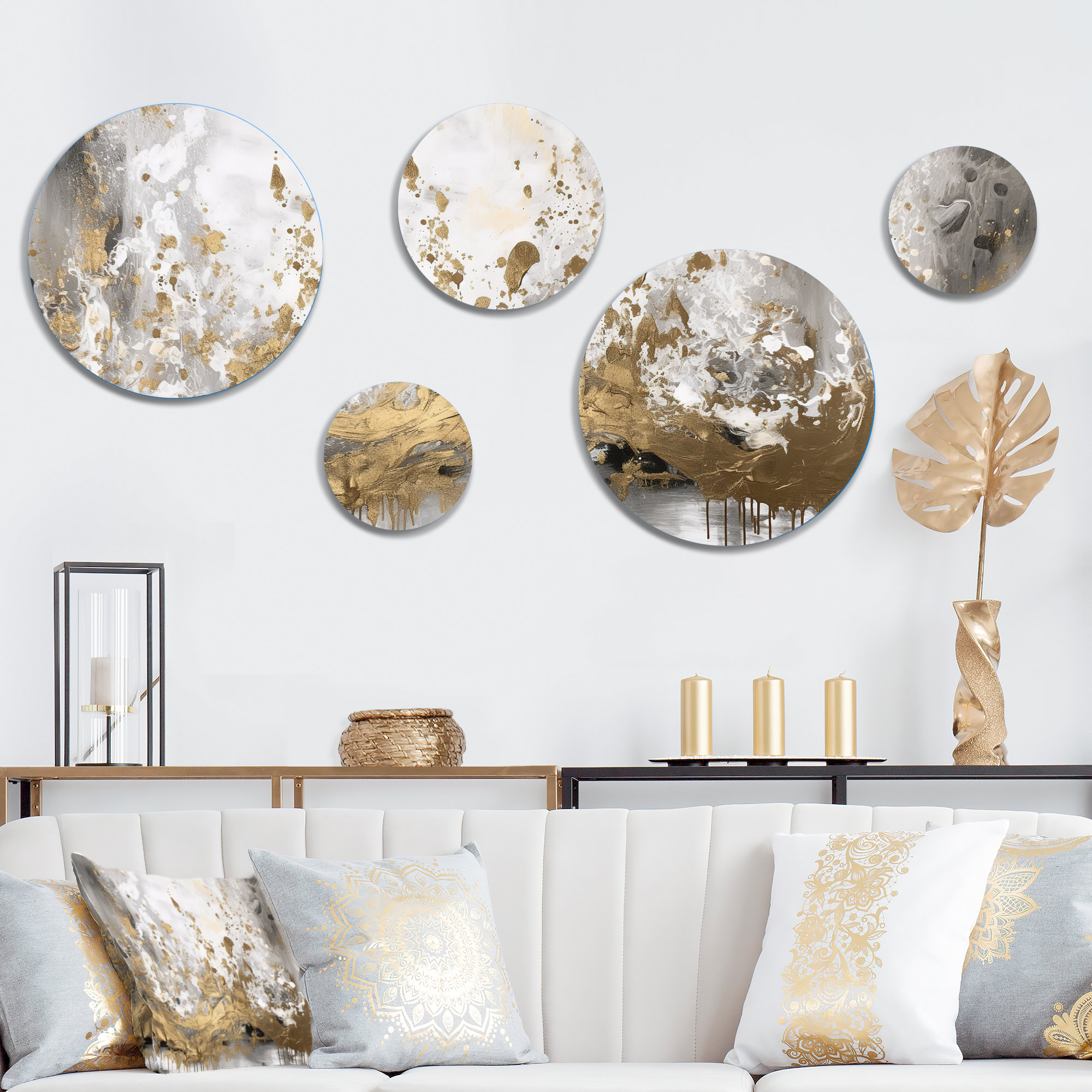 DesignArt Abstract Wall Decor on Metal | Wayfair