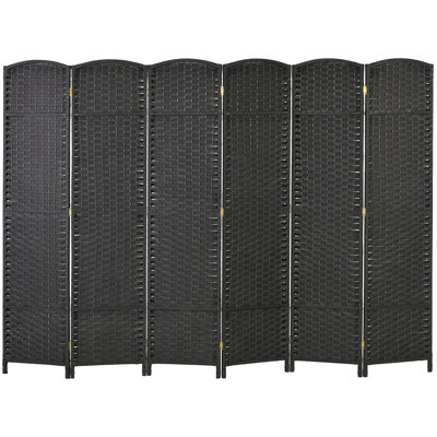 Folding Room Divider Panel Folding Privacy Screen, 5.6' Tall Freestanding Wall Partition For Home Office, Bedroom