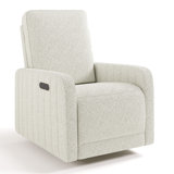 Kyoto Deluxe Nursery Power Recliner Swivel Glider with Dual USB Charging