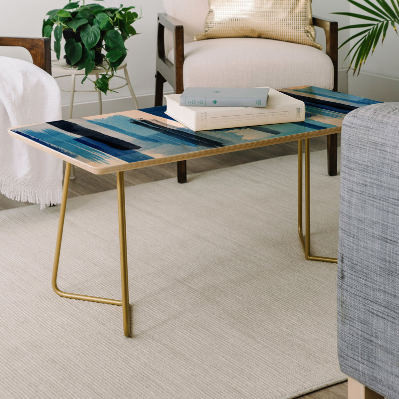 Solid Wood Top Coffee Table