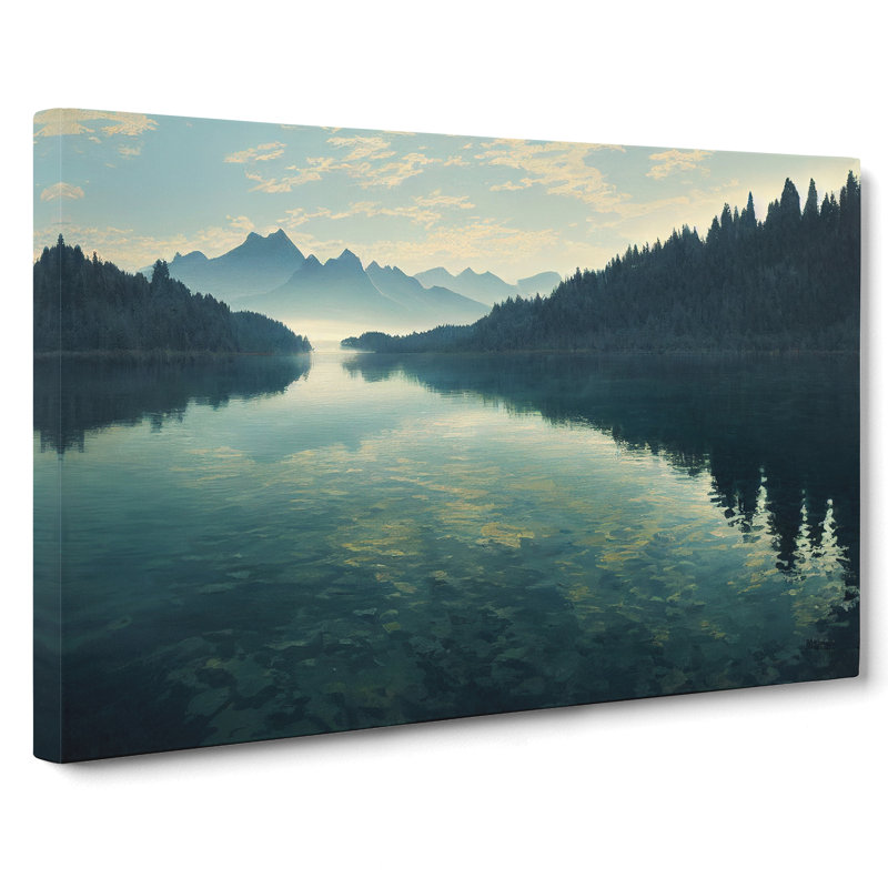 Mountain Lake Reflection Vol.1 - Wrapped Canvas, 35cm H x 50cm W x 3cm D